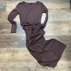 Doublju midi jersey stretch dress small